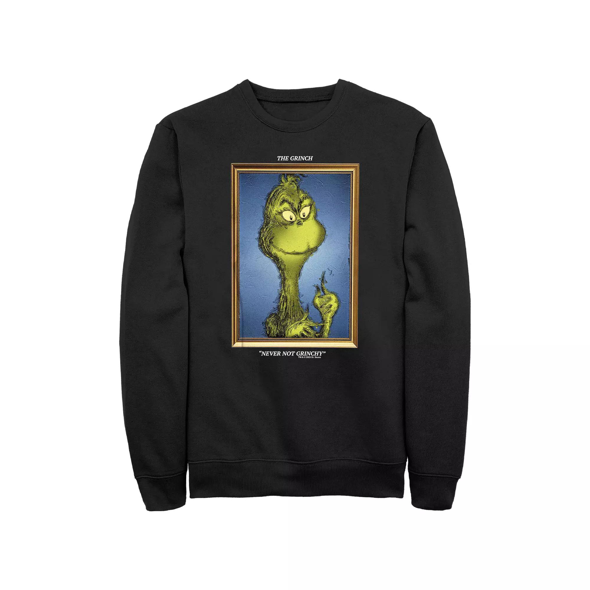 Big & Tall Dr. Seuss Grinch Portrait Never Not Grinchy Graphic Fleece, Men's,  Product Image