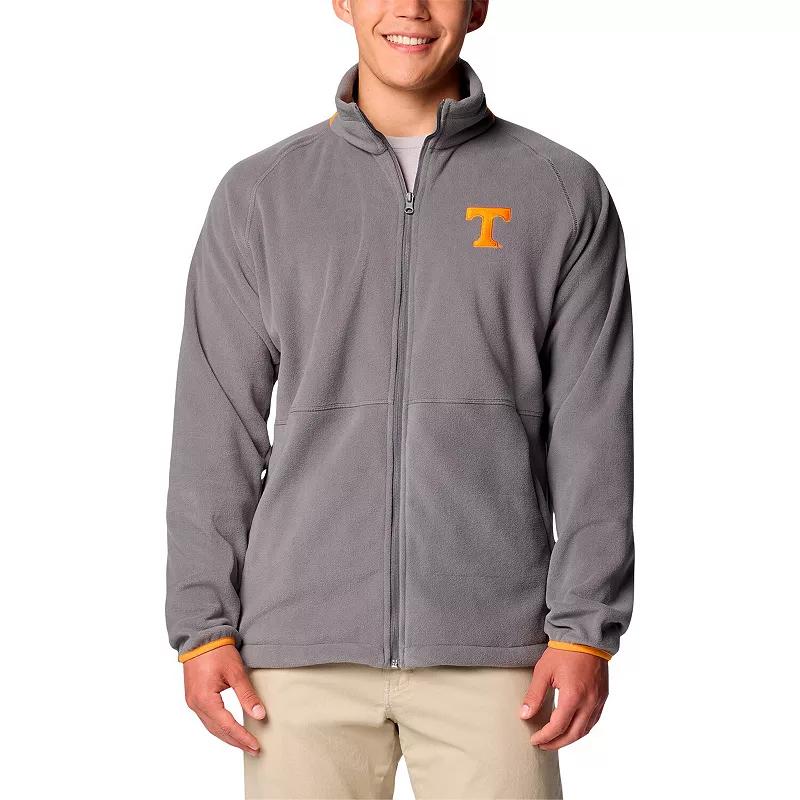 Men's Columbia Gray Tennessee Volunteers Big & Tall Flanker IV Fleece Raglan Full-Zip Jacket,  Product Image
