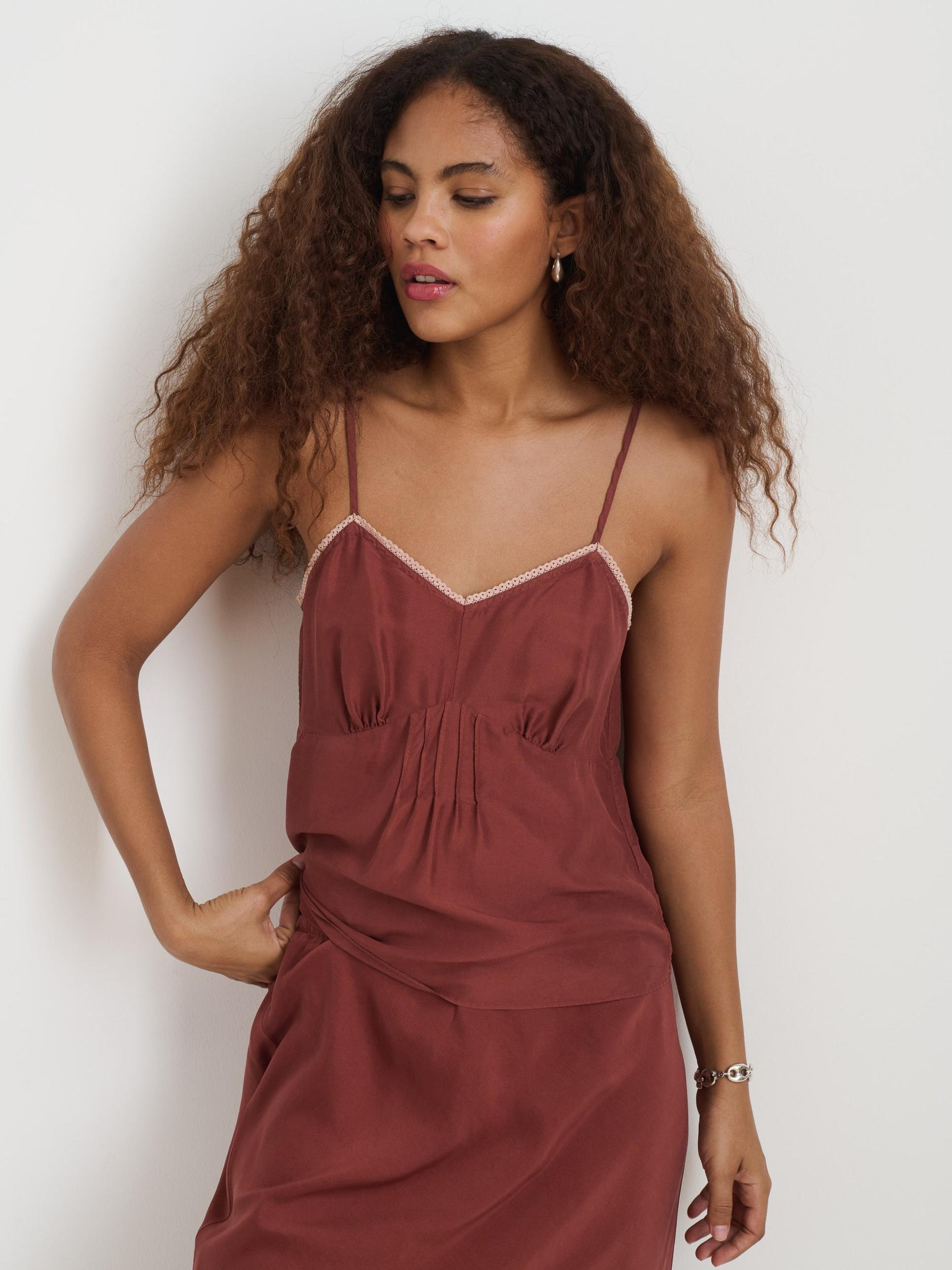 Lilly Cami In Washed Silk Product Image