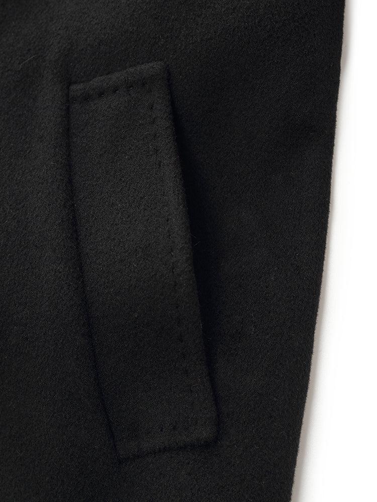 Cashmere Wool Double-Faced Longline Women Wrap Overcoat Product Image