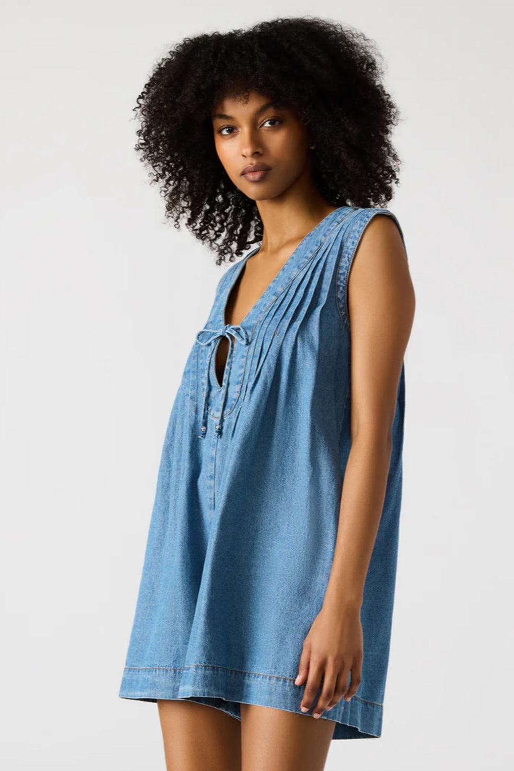 Mick Denim Romper Product Image