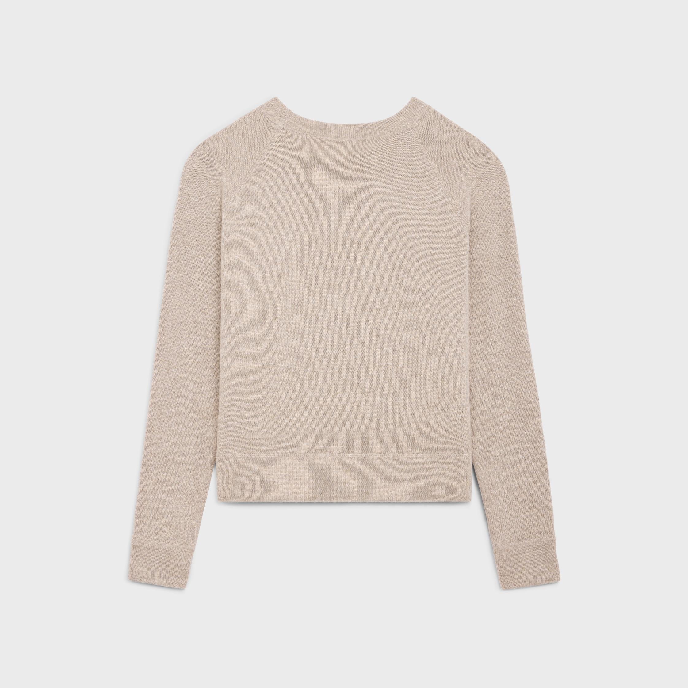 triomphe crew neck sweater in wool and cashmere Product Image