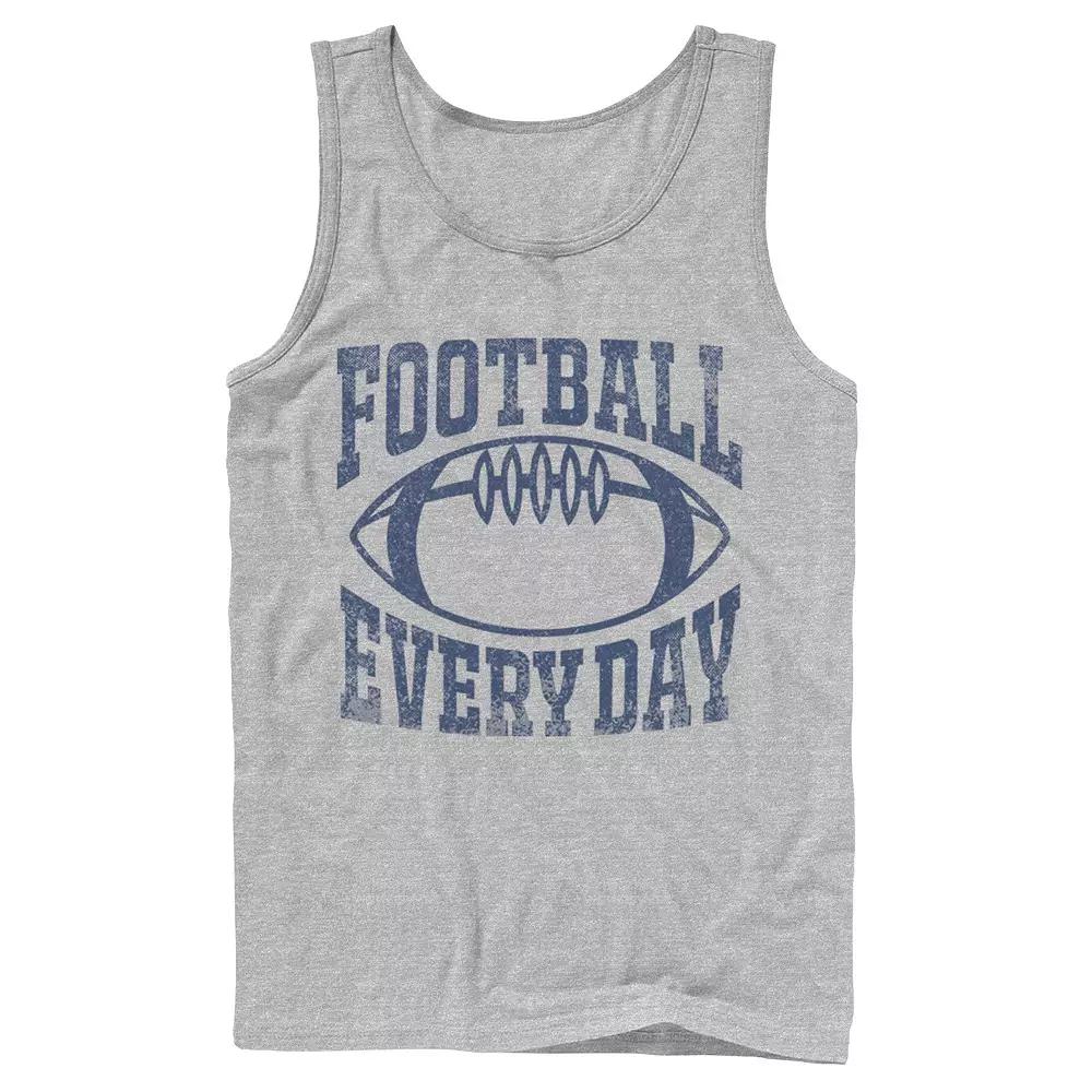 Men's Football Every Day Vintage Collegiate Navy Tank Top,  Product Image