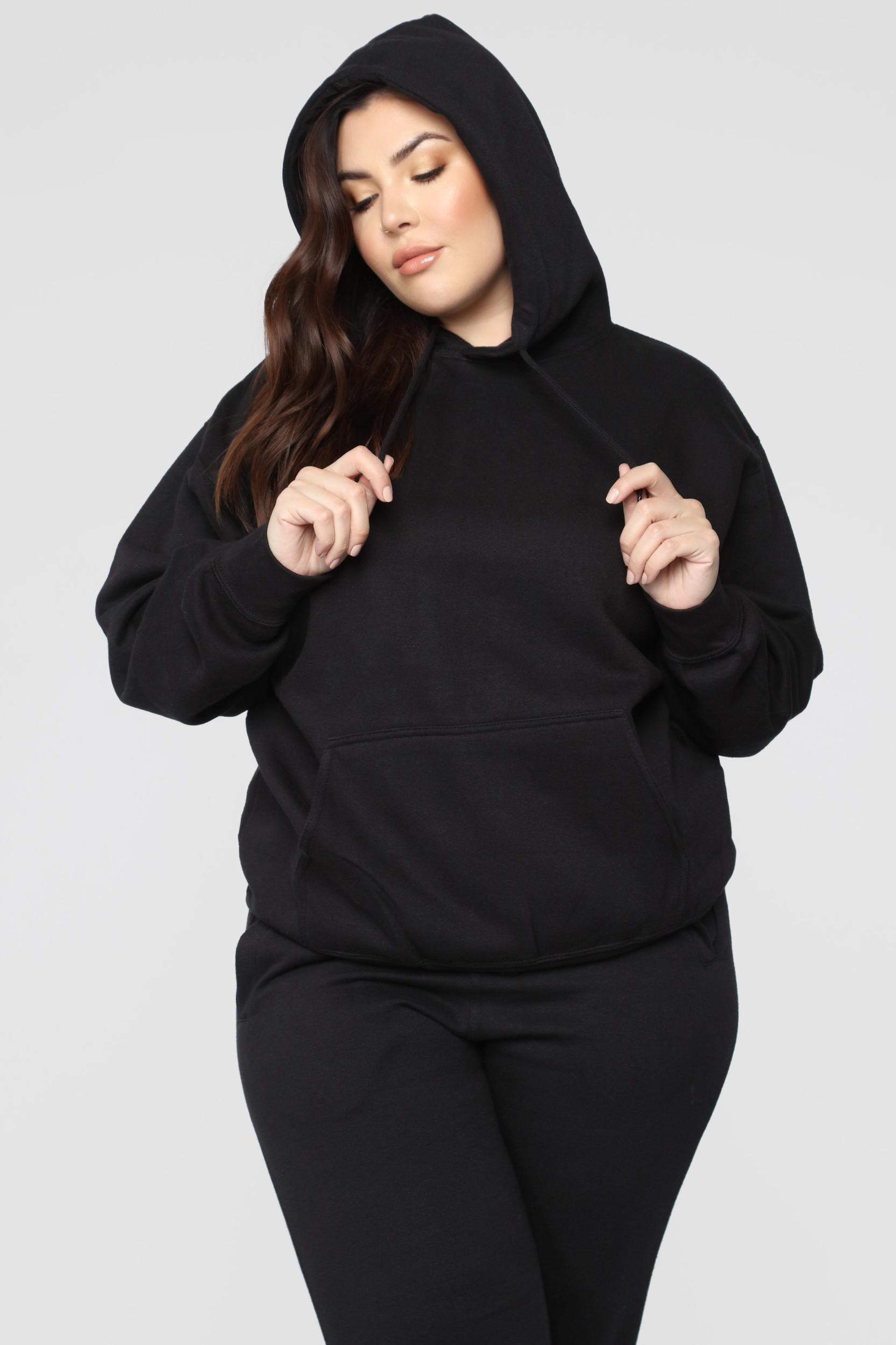 Stole Your Boyfriend's Oversized Hoodie - Black Product Image