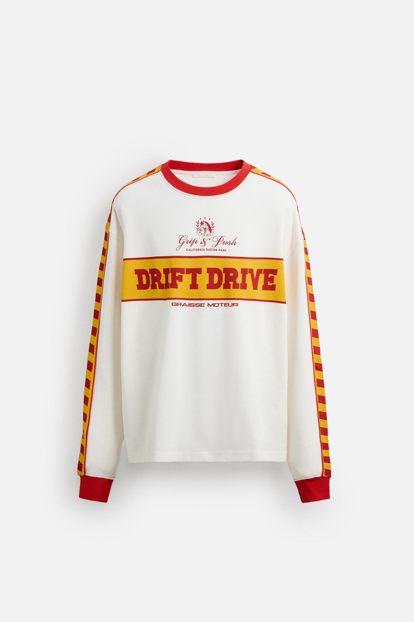 RACING PRINT STRUCTURE SWEATSHIRT Product Image