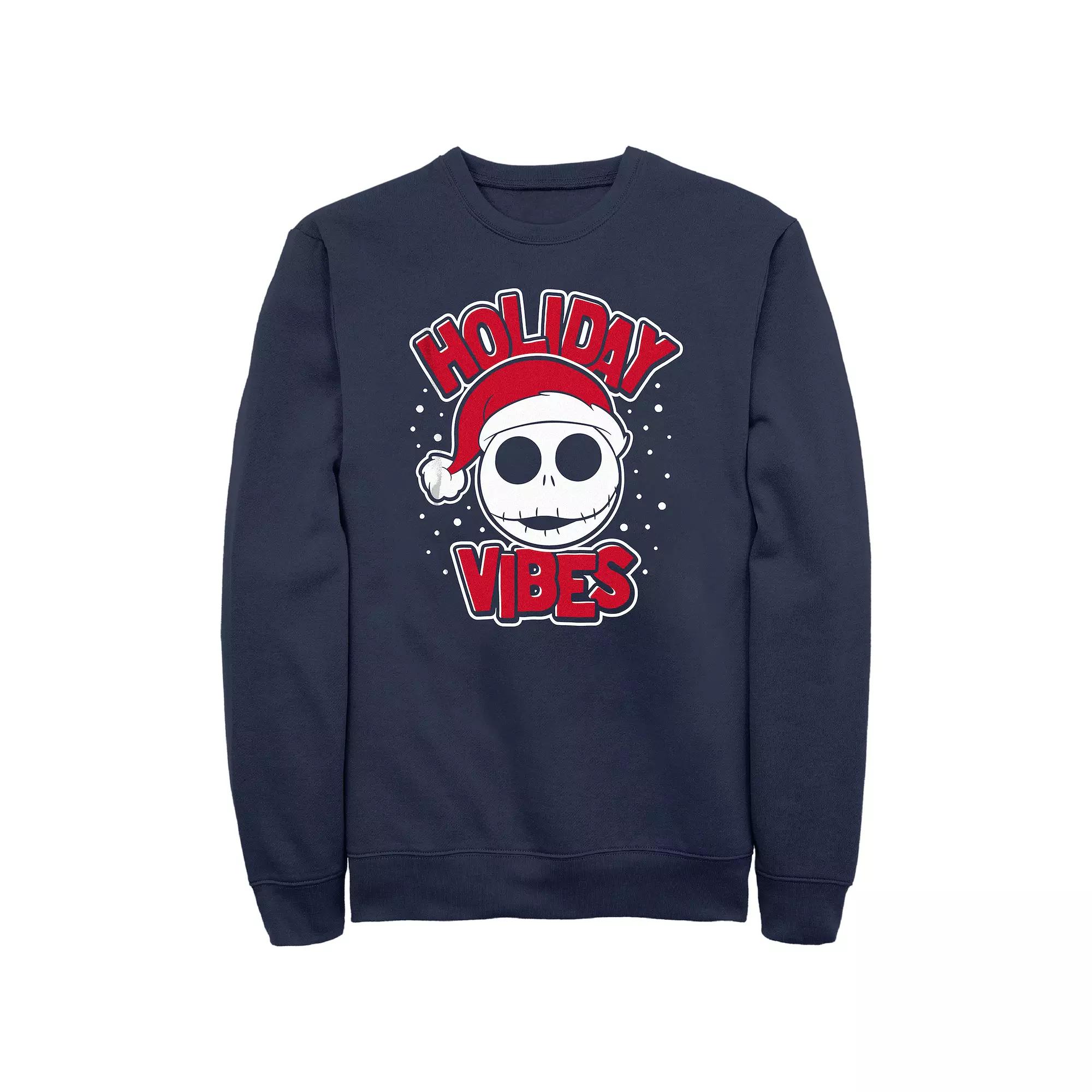 Disney's The Nightmare Before Christmas Jack Holiday Vibes Men's Graphic Fleece,  Product Image