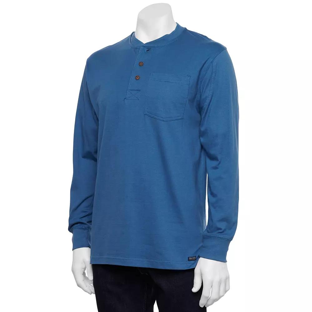 Men's Smith's Workwear Extended Tail Pocket Henley,  Product Image