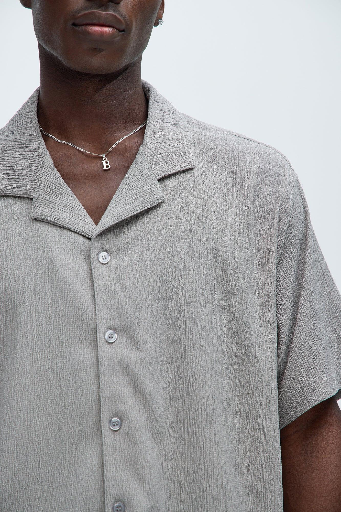 Jace Textured Shirt - Grey Product Image
