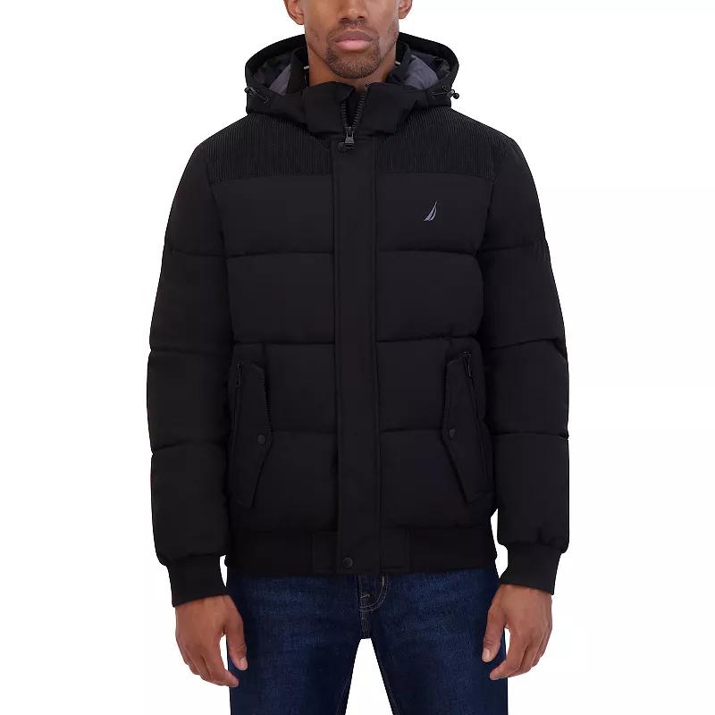 Men's Nautica Mixed Media Bomber Jacket,  Product Image