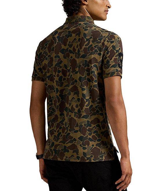 Polo Ralph Lauren Big Pony Camo-Print Mesh Short Sleeve Polo Shirt Product Image