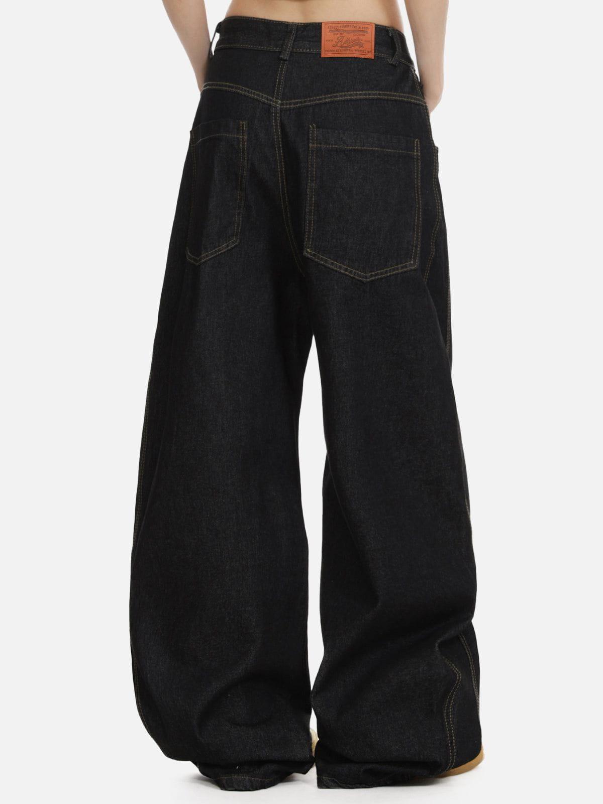 Aelfric Eden Embroidery Baggy Barrel Jeans Product Image