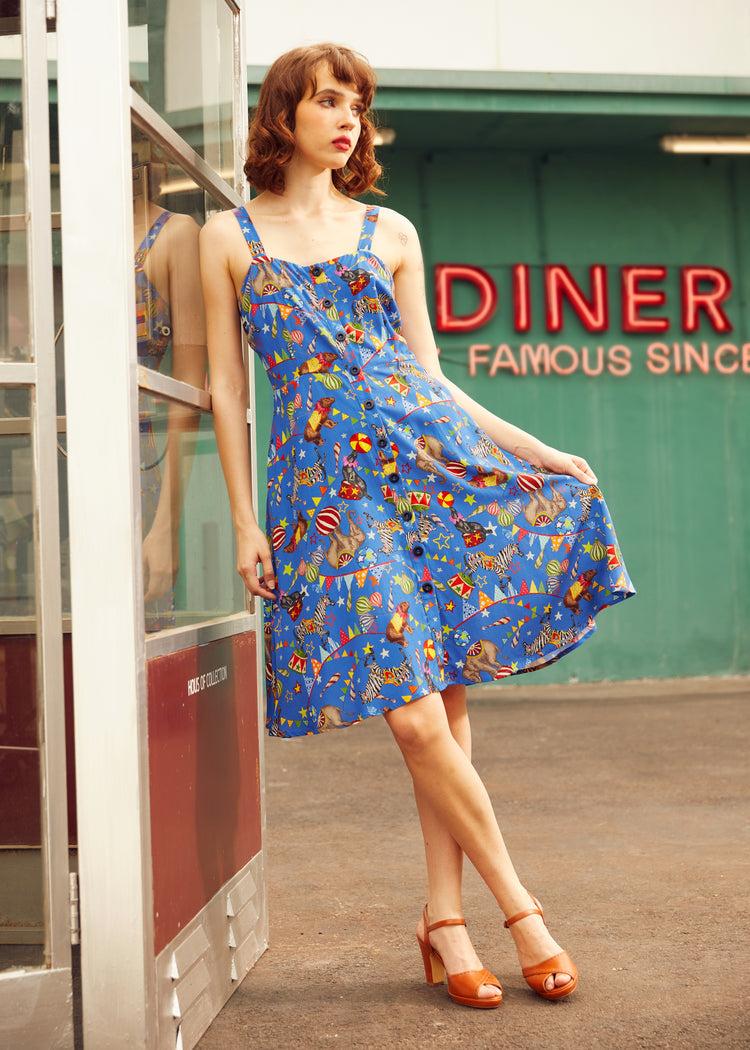 Sun-Kissed Stroll Fit & Flare Dress Product Image
