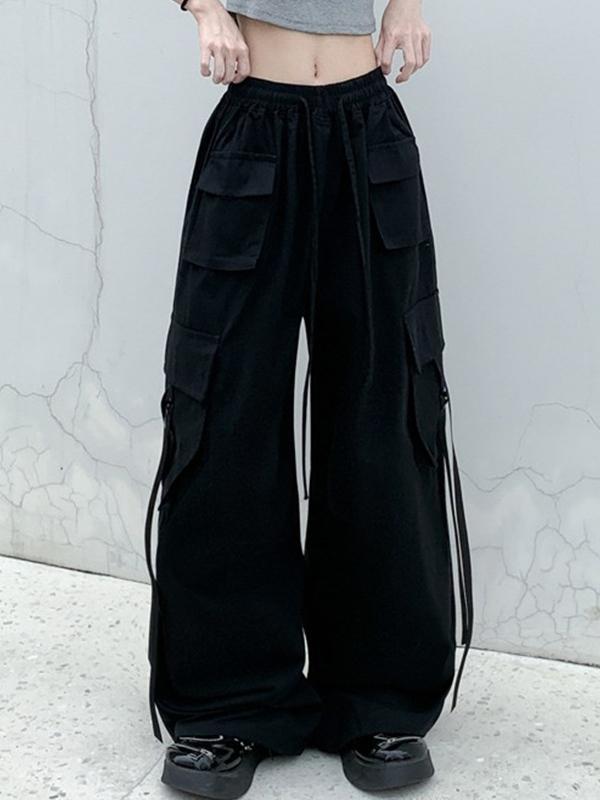 Pockets Street Baggy Cargo Pants Product Image
