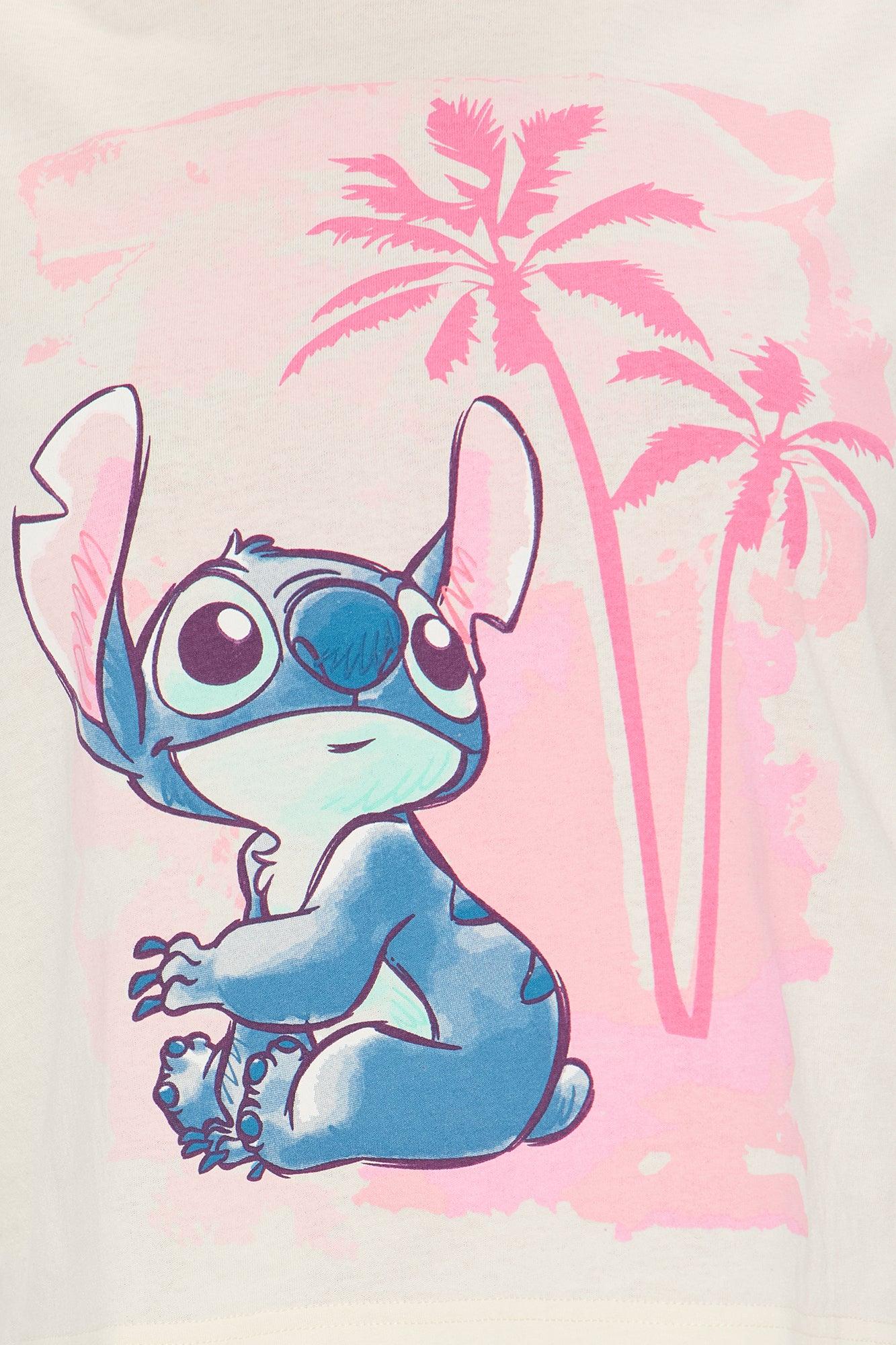 Stitch In Paradise Graphic Tee - Ivory Product Image