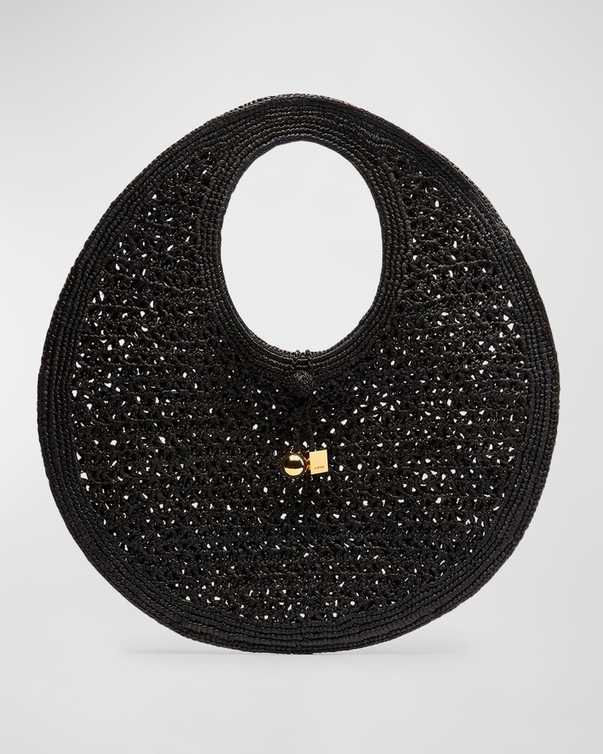Le Rond Spiaggia raffia shoulder bag Product Image