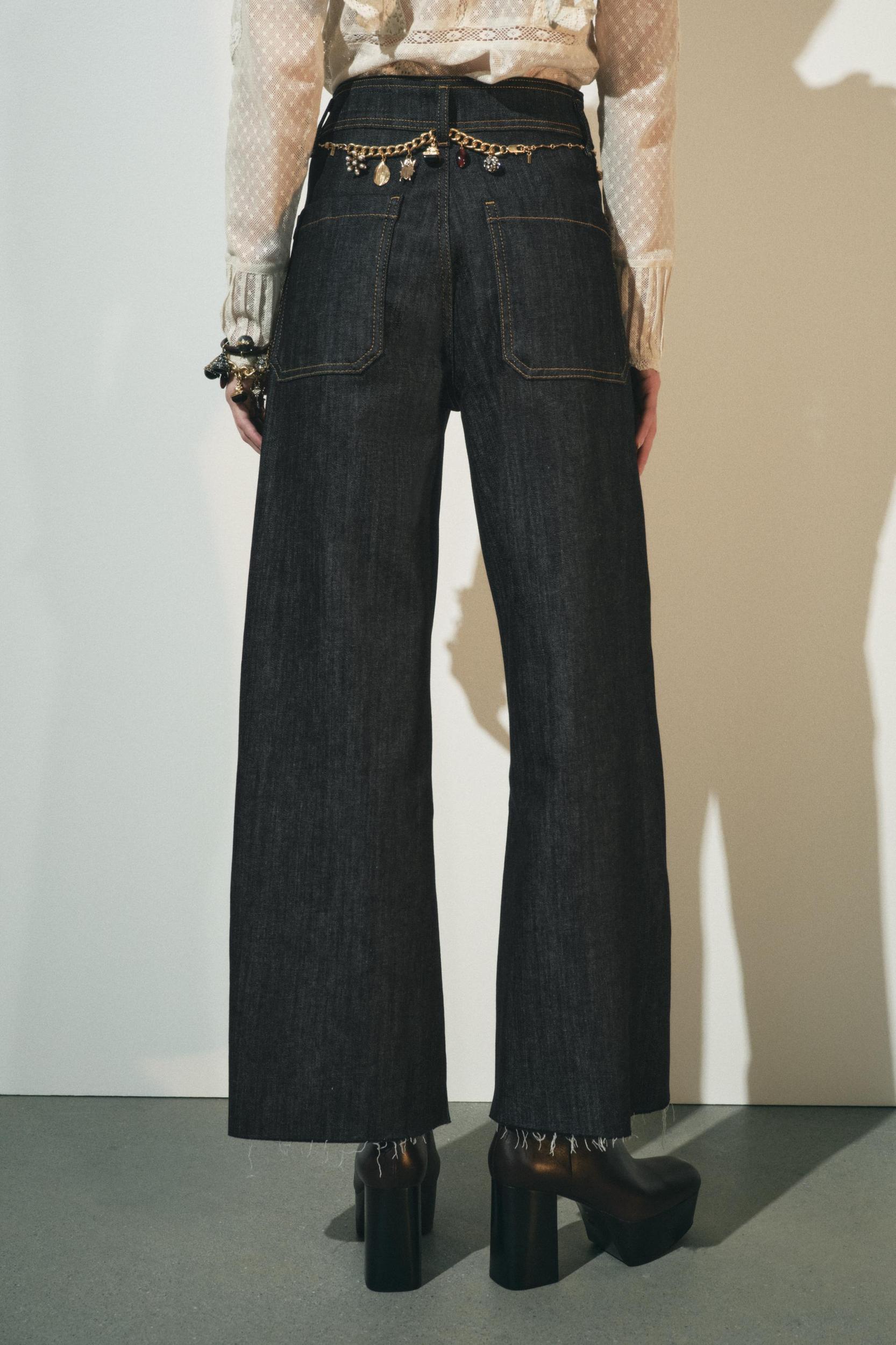 ZW COLLECTION HIGH WAIST WIDE LEG JEANS Product Image