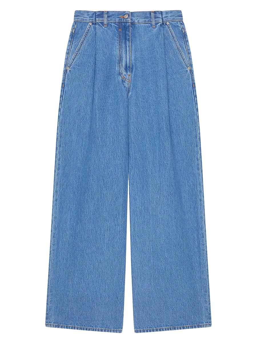 Womens Oversized Jeans in Denim Product Image