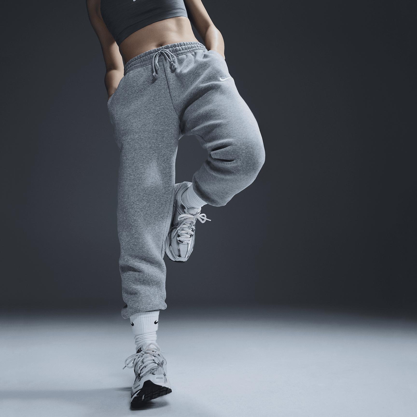 Womens Nike Sportswear Phoenix Fleece Mid-Rise Sweatpants | FZ7626-063 Product Image