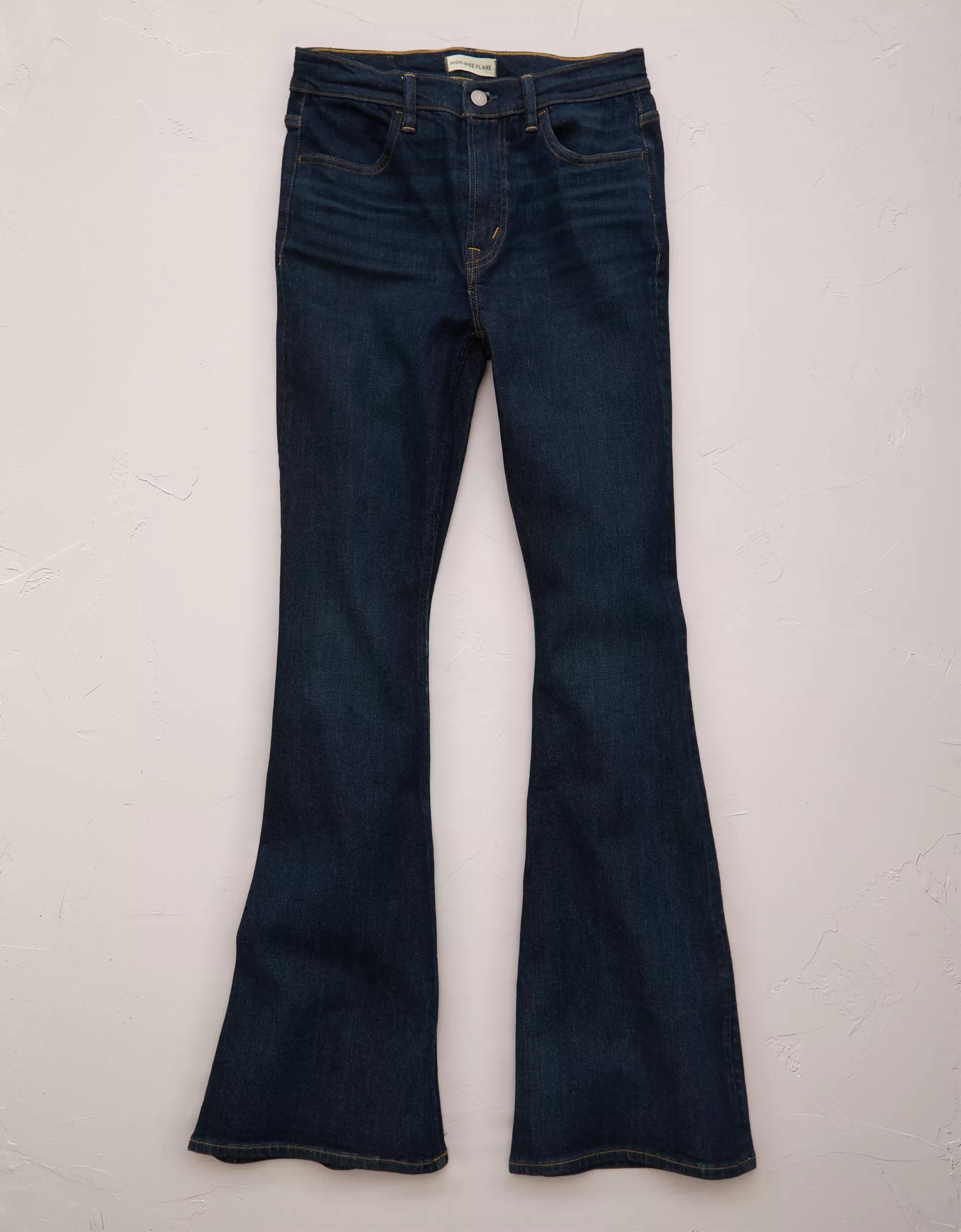 AE77 Premium High-Waisted Flare Jean Product Image