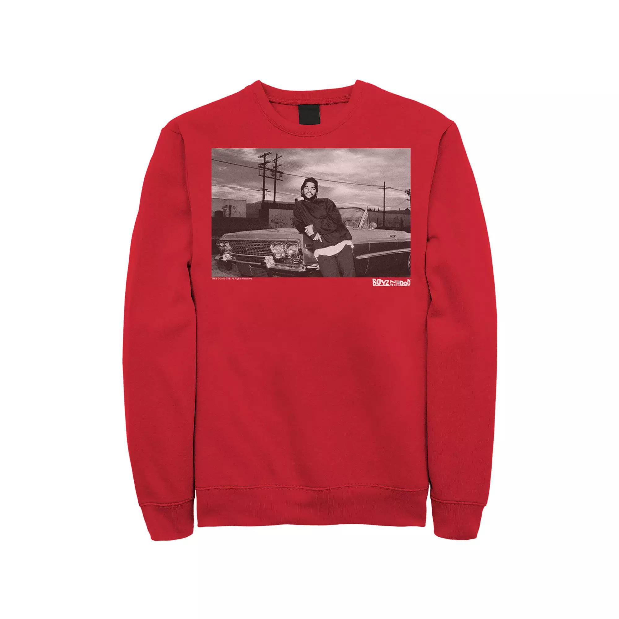 Men's Boyz In The Hood Candid Photo Real Sweatshirt, Size: Large, Red Product Image