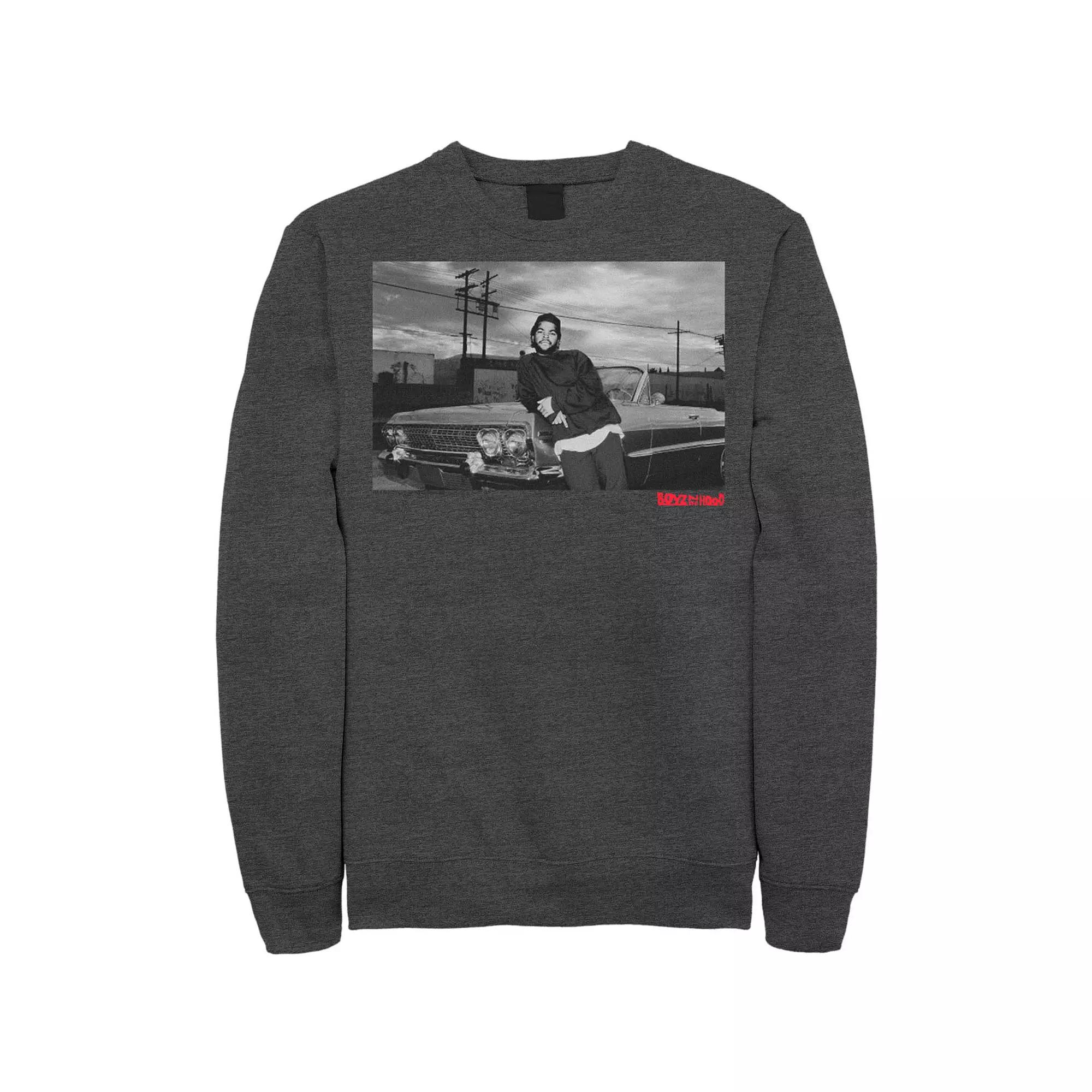 Men's Boyz In The Hood Candid Photo Real Sweatshirt, Size: Small, Grey Heather Product Image