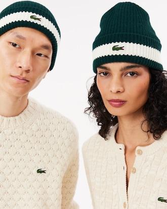 Rib Knit Carded Wool Beanie Product Image