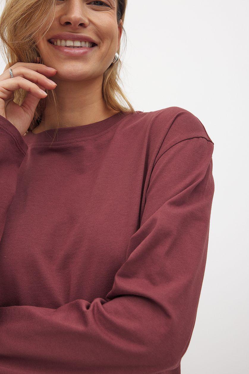 Oversized Long Sleeved Top Green Product Image