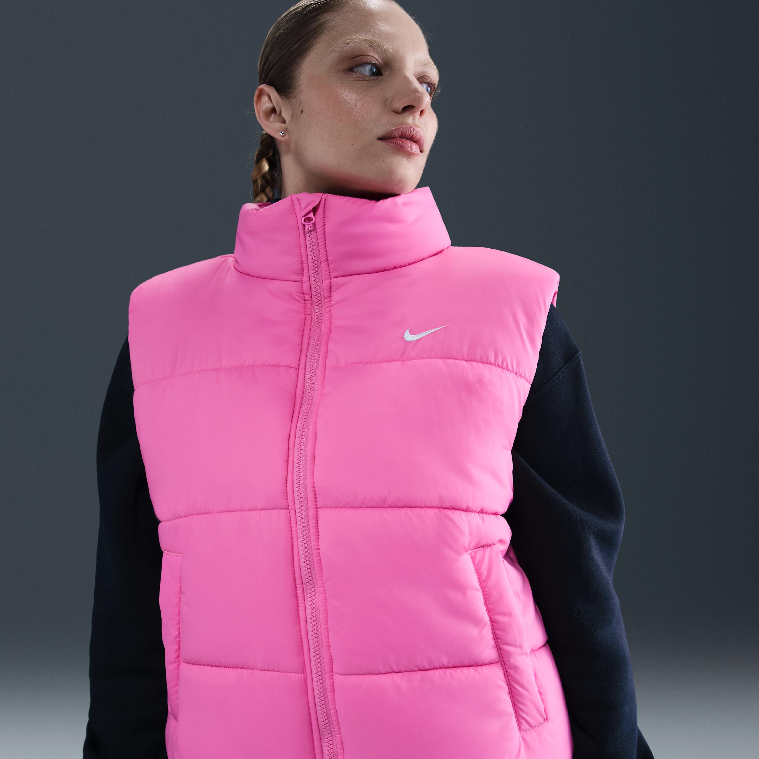 Womens Nike Sportswear Classic Puffer Therma-FIT Loose Vest | FZ5922-675 Product Image