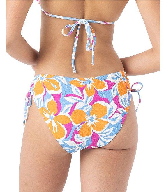 Roxy Topanga Canyon Texture Rib Side Tie Hipster Swim Bottom Product Image