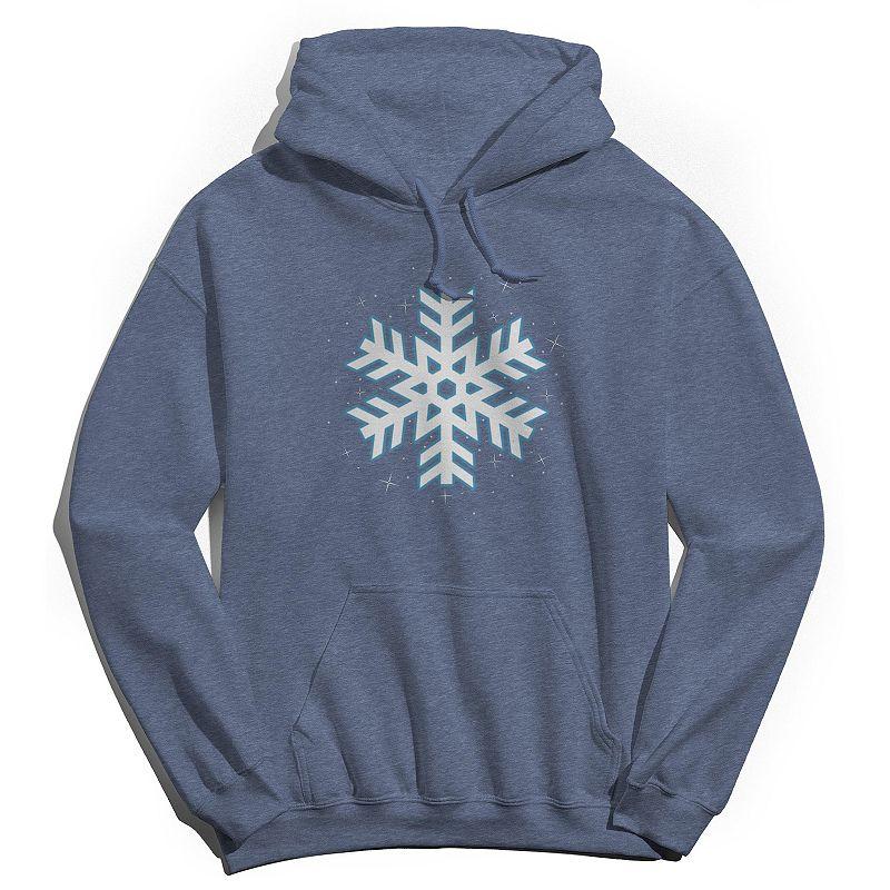 Men's Snowflake Hoodie, Women's, Size: XXL, Navy Grey Product Image