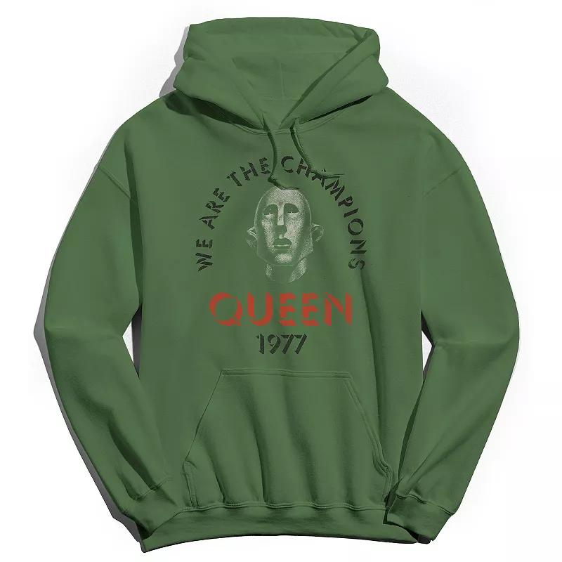 Men's Queen Vintage Champions Hoodie, Size: XXL, Military Green Product Image