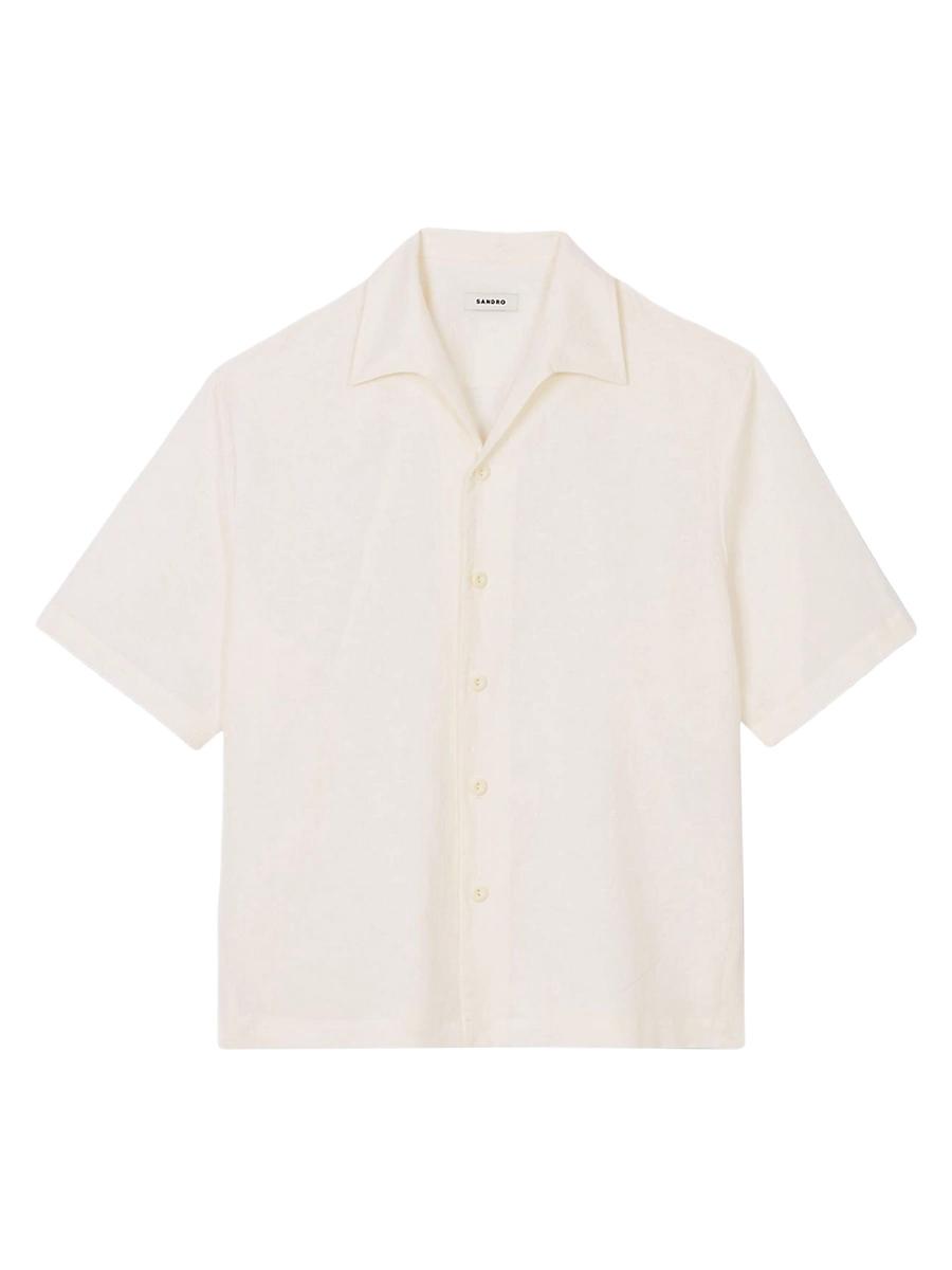 Mens Cotton and Linen Shirt Product Image