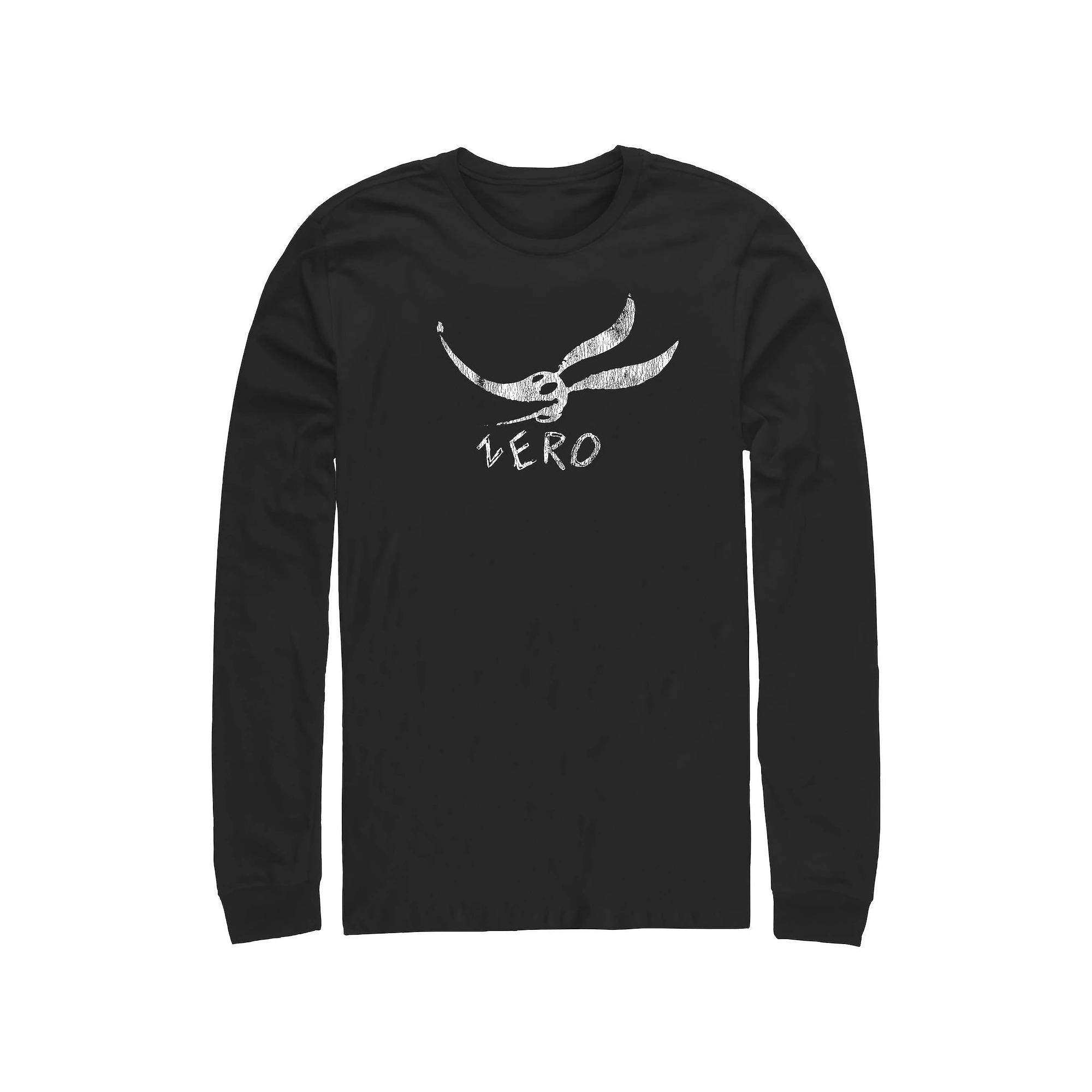 Disney's The Nightmare Before Christmas Zero Face Long Sleeve Men's Graphic Tee,  Product Image