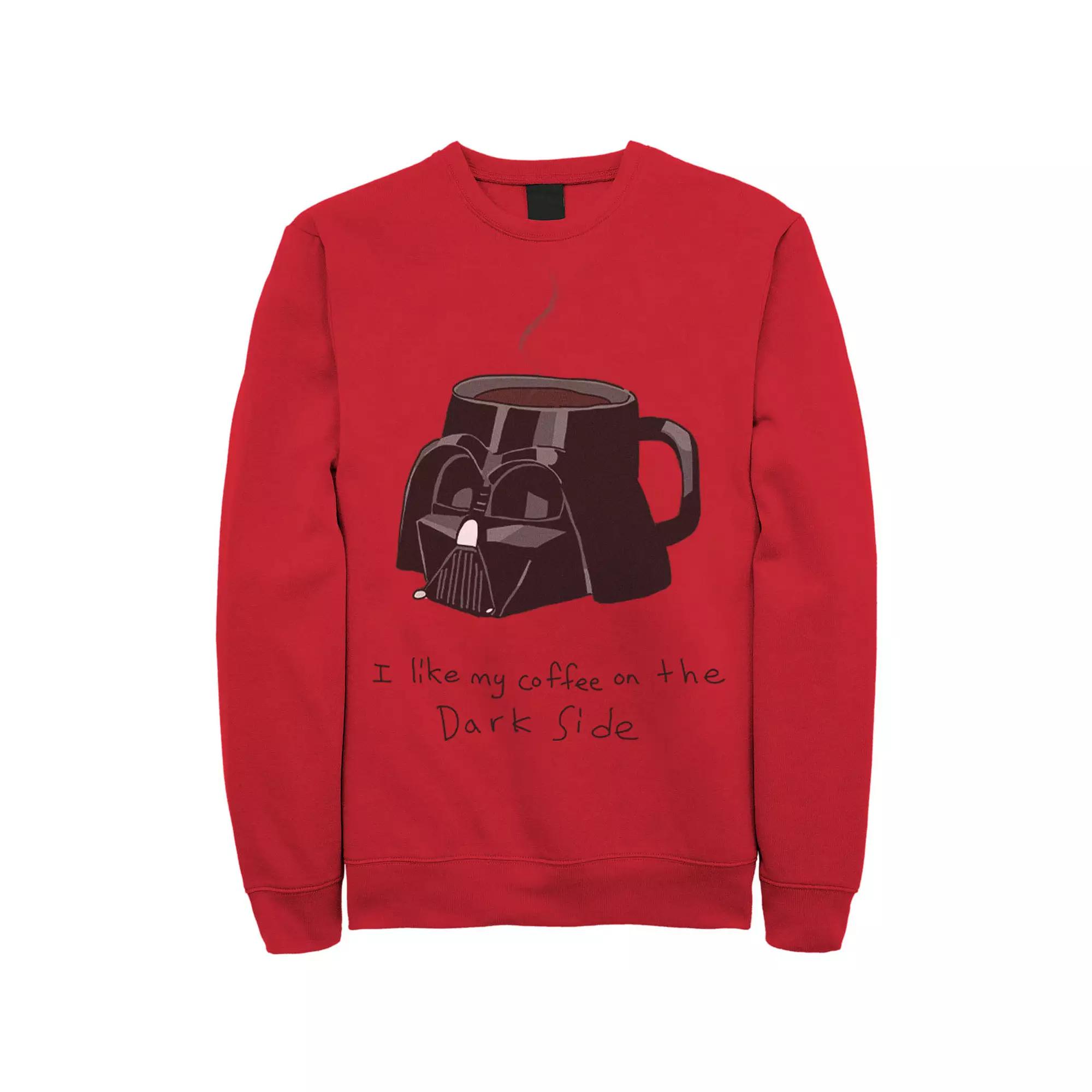 Men's Star Wars Darth Vader Mug I Like My Coffee On The Dark Side Sweatshirt,  Product Image