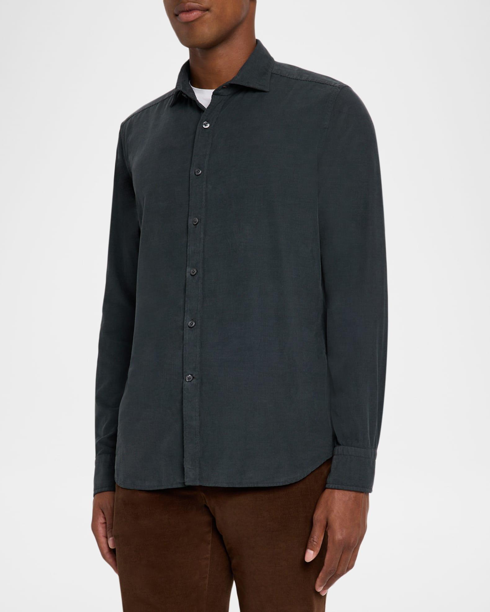 Men's Cotton Corduroy Button-Down Shirt Product Image