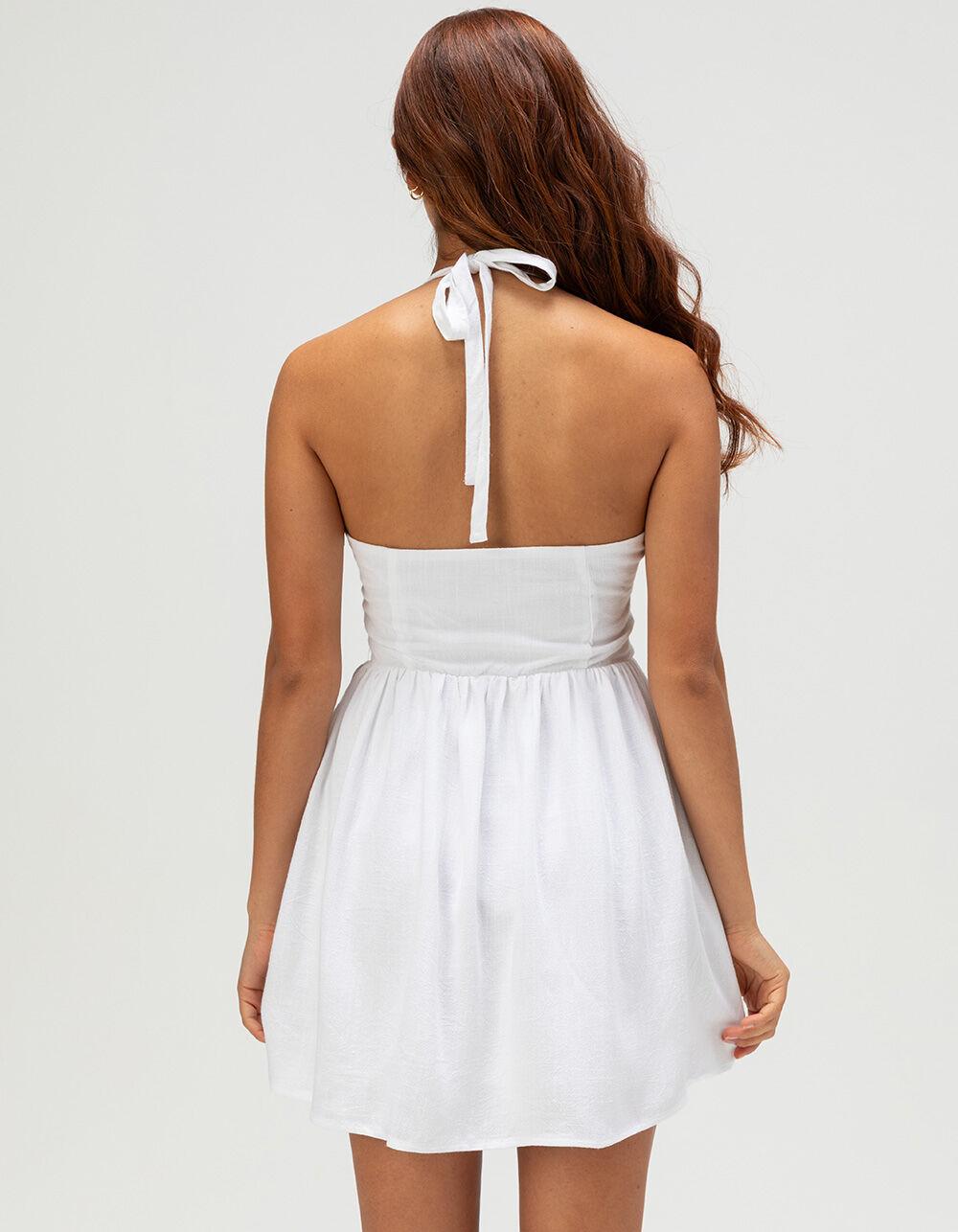 RHYTHM Harlow Womens Mini Dress - WHITE Product Image