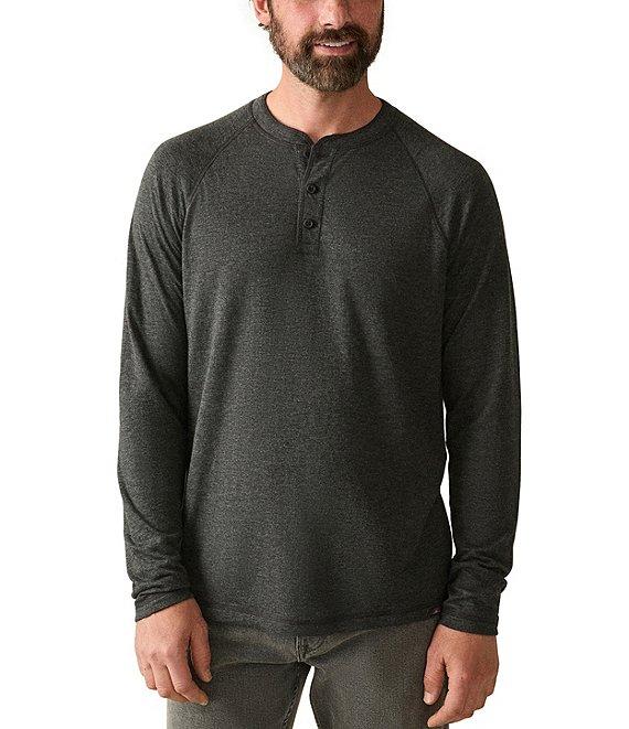 Faherty Cloud Long Sleeve Henley Shirt Product Image