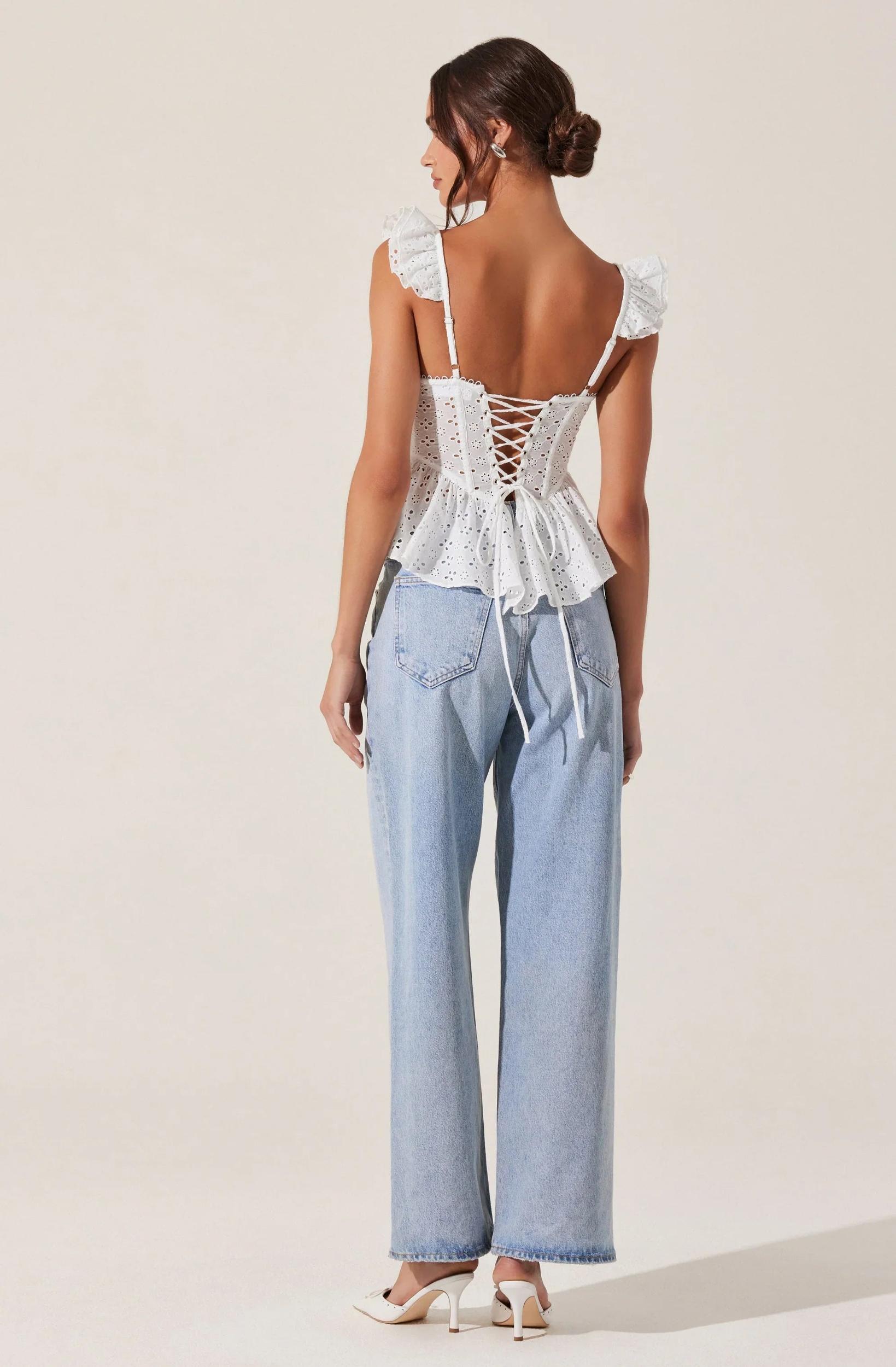 ASTR The Label | Baylin Top | White Product Image