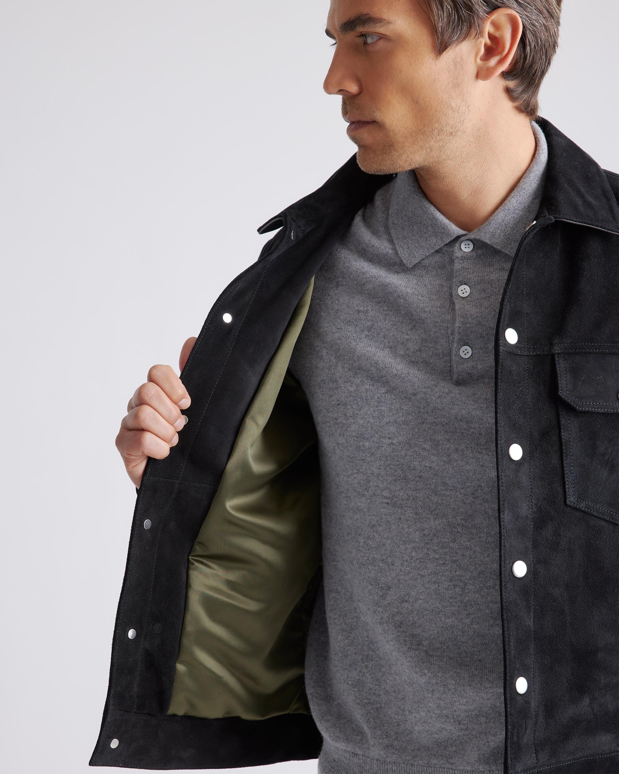 Quince | Men's Italian Suede Trucker Jacket Size XL, Suede Leather Product Image