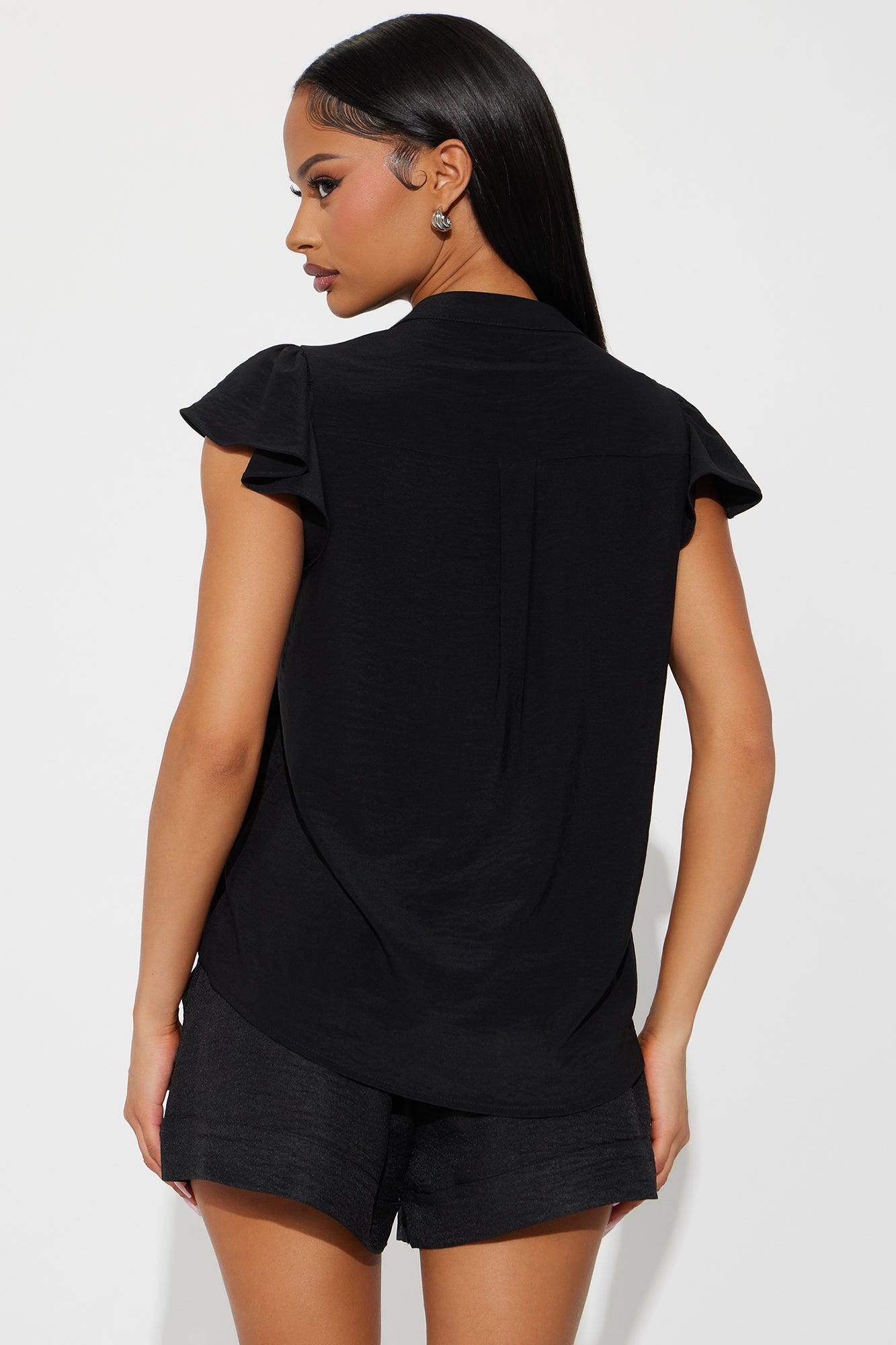 Nisha Blouse Top - Black Product Image