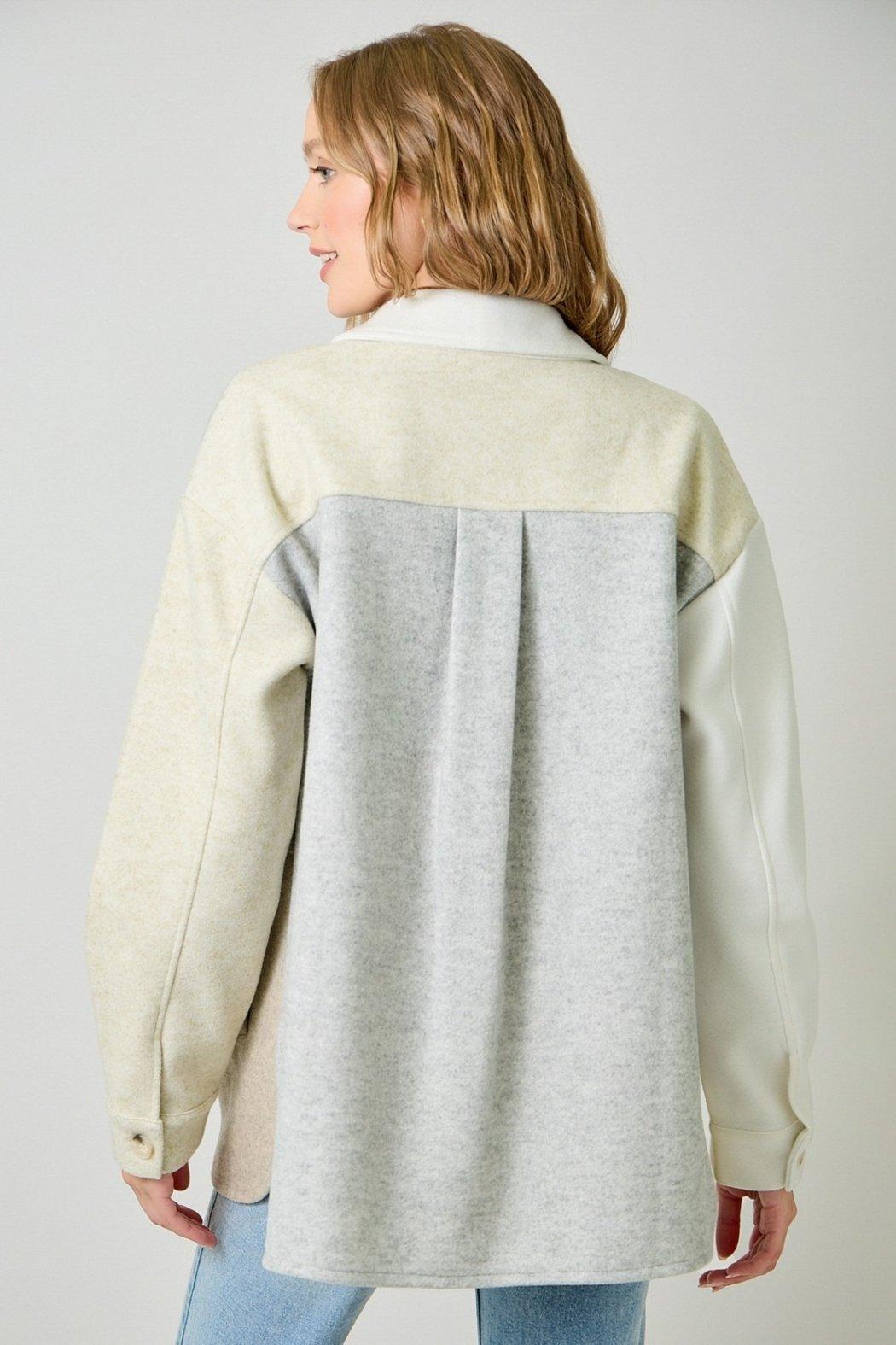 Mystree Color Block Shacket Product Image