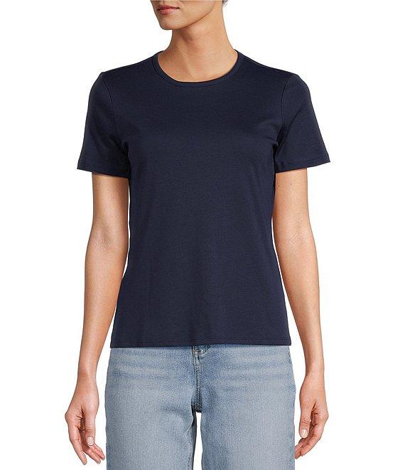 L.L.Bean Crew Neck Short Sleeve Tee Shirt Product Image