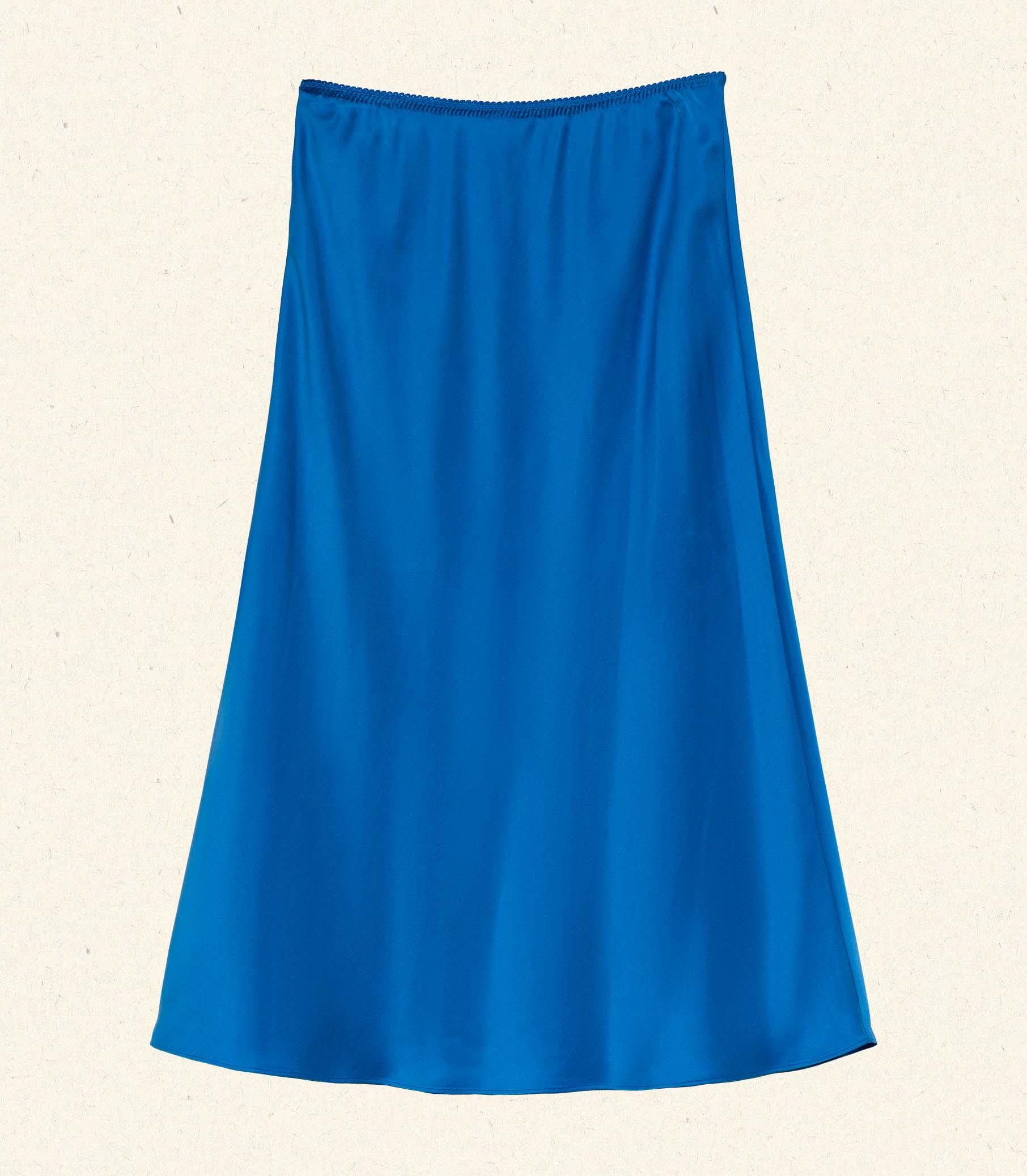 ELOWENA SKIRT -- BLUE TOURMALINE Product Image