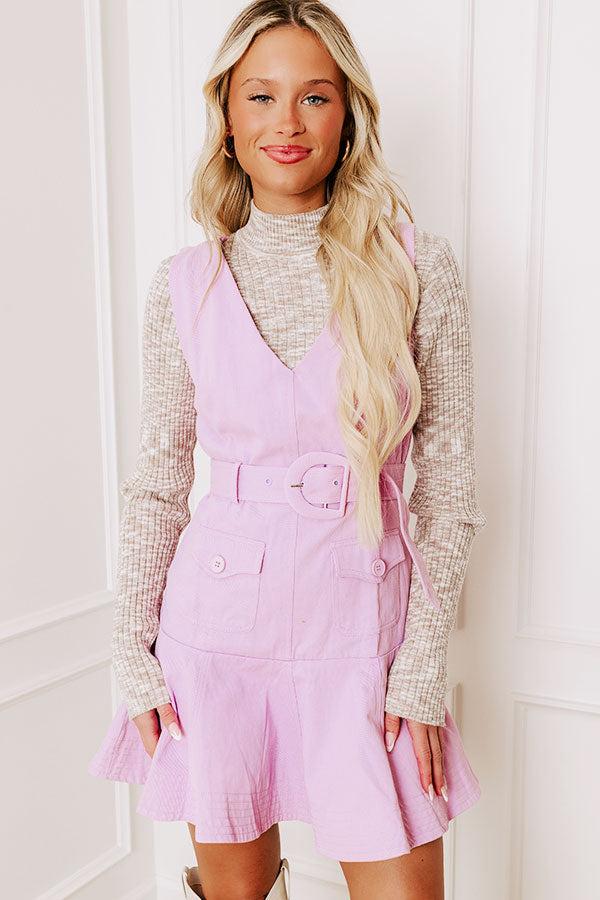 Sunlit Splendor Mini Dress in Lavender Product Image