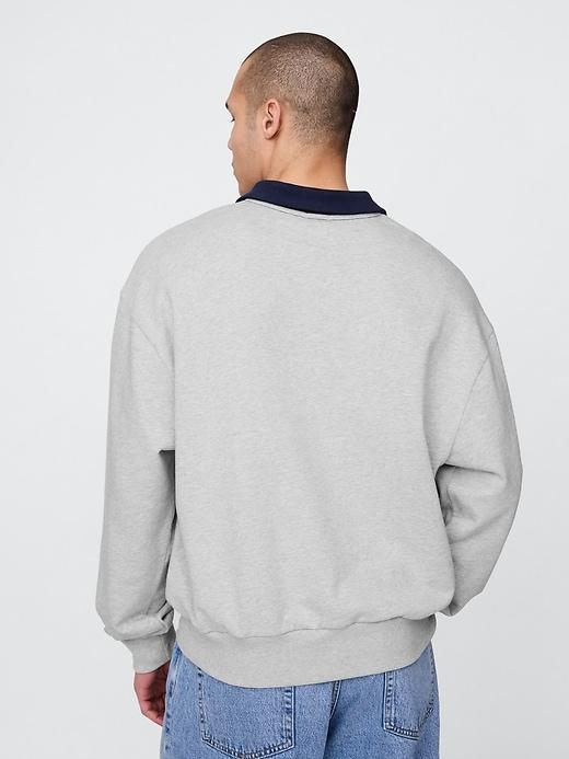 Oversized Polo Sweatshirt Product Image