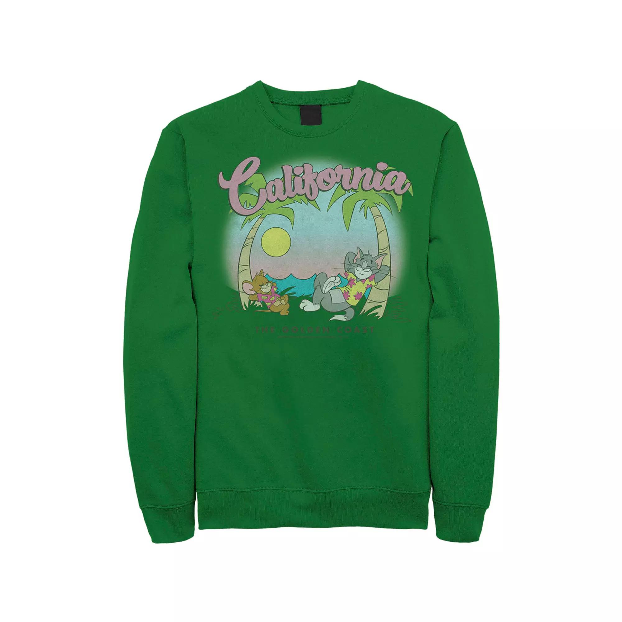 Men's Tom & Jerry California Golden Coast Sweatshirt,  Product Image