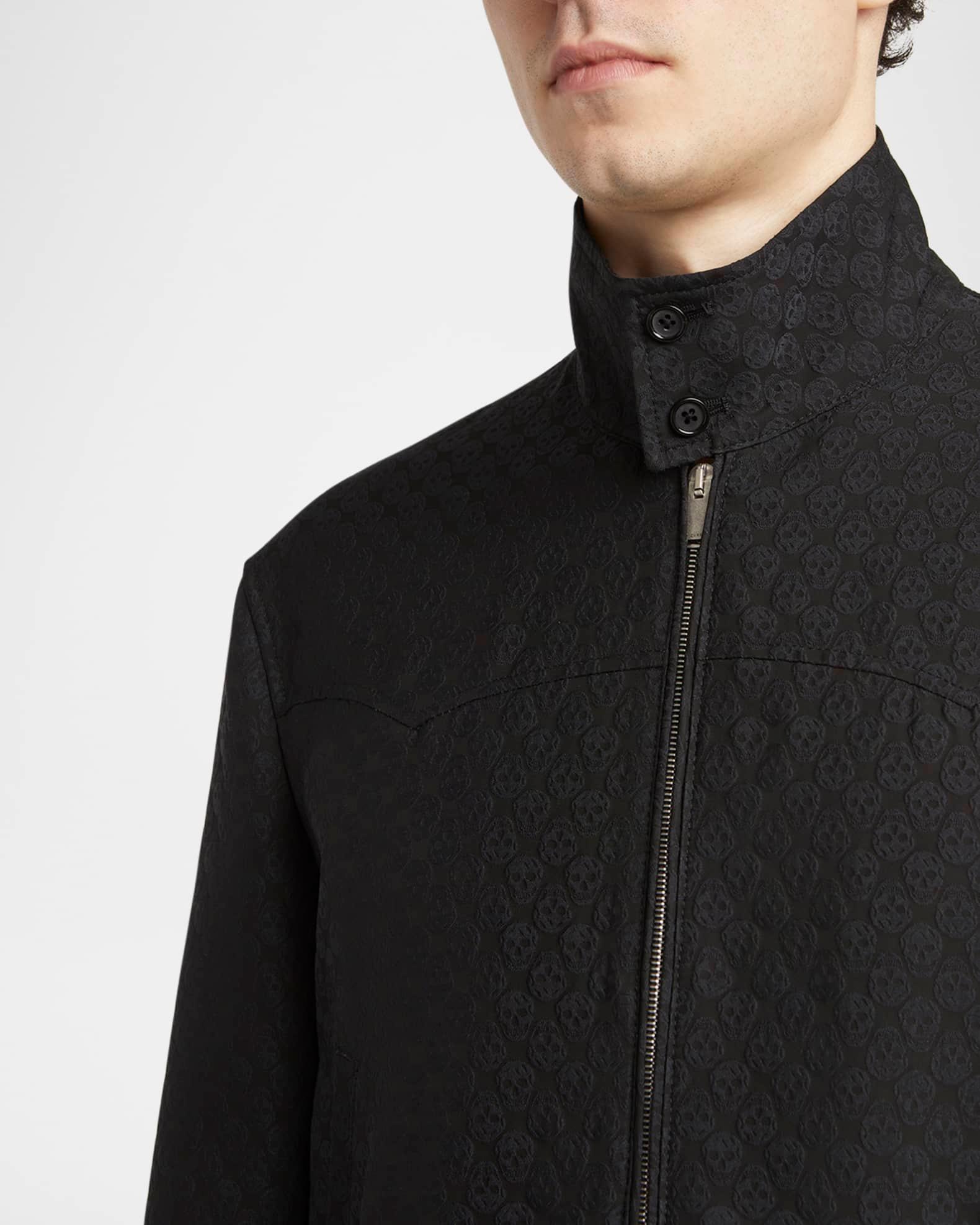 Men's Skull Jacquard Cropped Jacket  Product Image