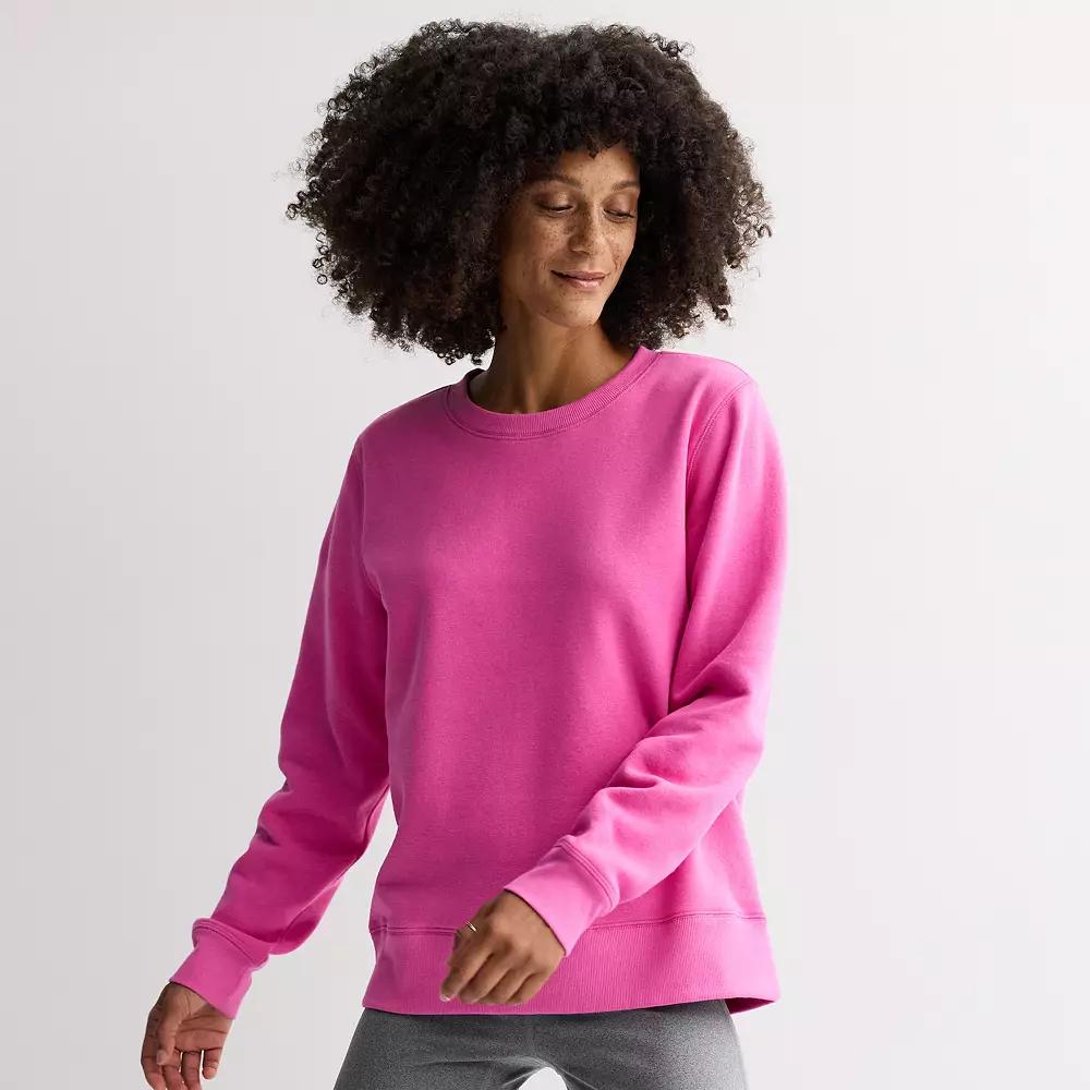 Women's Tek Gear® Ultrasoft Fleece Crewneck Sweatshirt,  Product Image