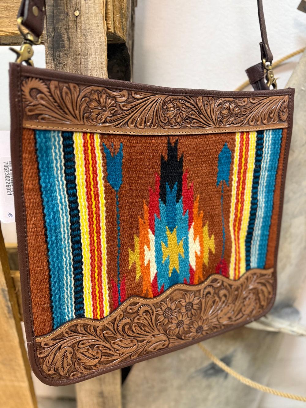 Sunset Desert Tooled Leather Bag Product Image