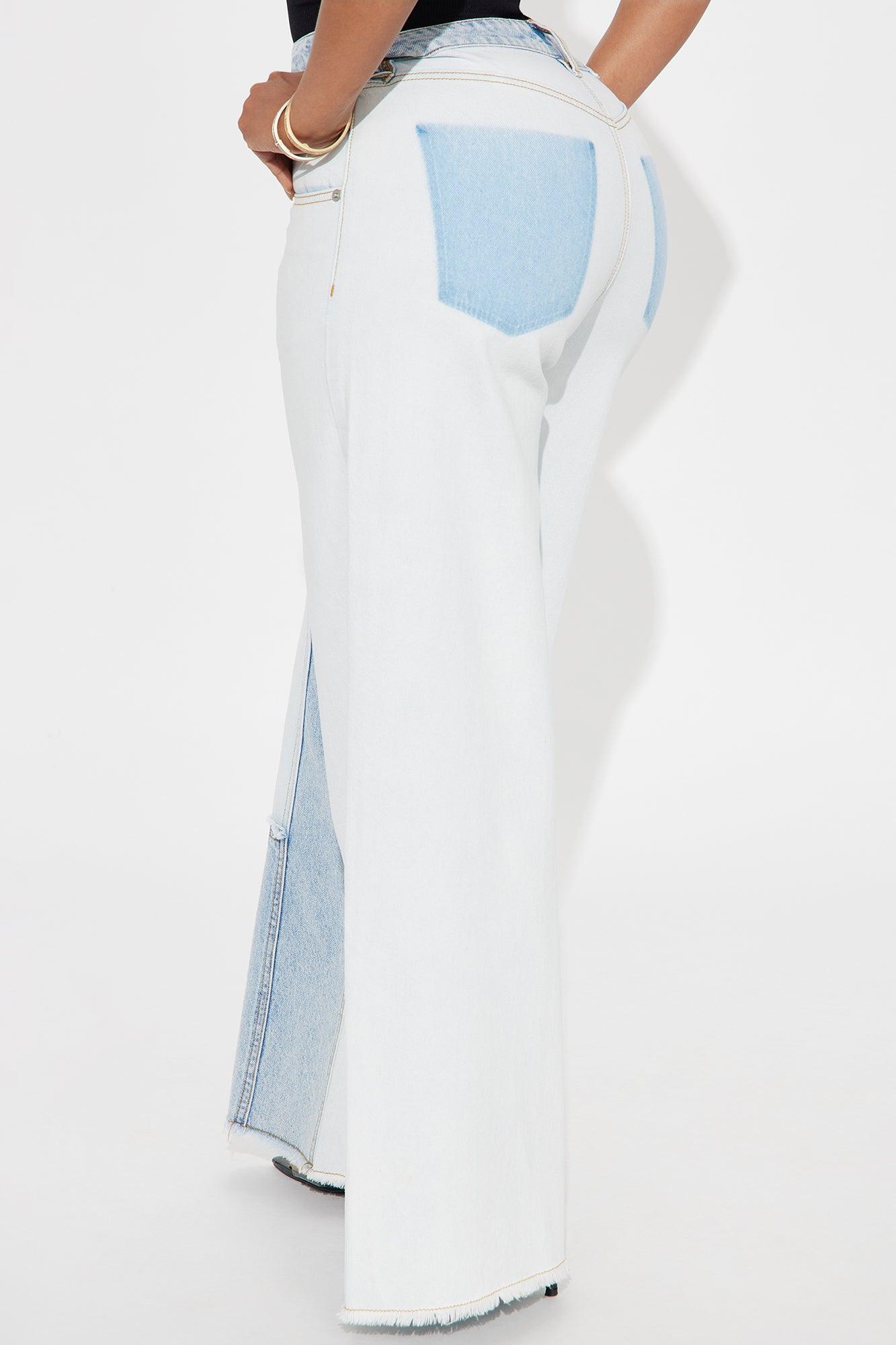 Zoe Mid Rise Wide Leg Denim Jeans - Light Wash Female Product Image